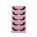 Hot Selling Makeup 5 Pairs Cat Eye Lashes Faux Eyelashes Eye Elongated False Eyelashes