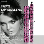 YANQINA Liquid Eyeliner Pencil 4D Waterproof Mascara Set Cosmetics Eye Liner Thick Curling Mascara Eyebrow Pencil Eyes Makeup