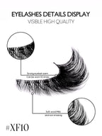 Cat Eye Lashes Natural Long Clear Band Lashes Winged End Eye Elongated Eyelashes Faux Mink Eyelashes Makeup